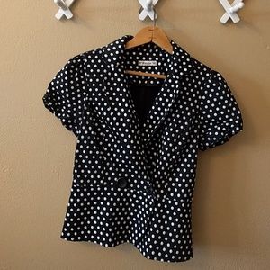 Polka dot blazer